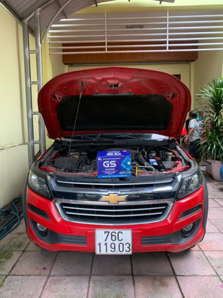 ẮC QUY GS DIN70L-LBN CHO CHEVROLET COLORADO