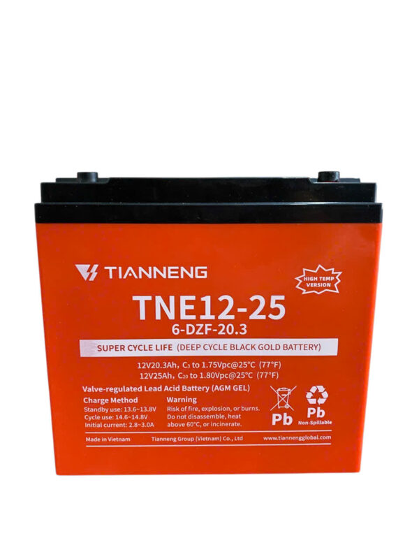 ẮC QUY XE ĐIỆN TIANNENG TNE12-25 (12V25AH) - Ảnh 2