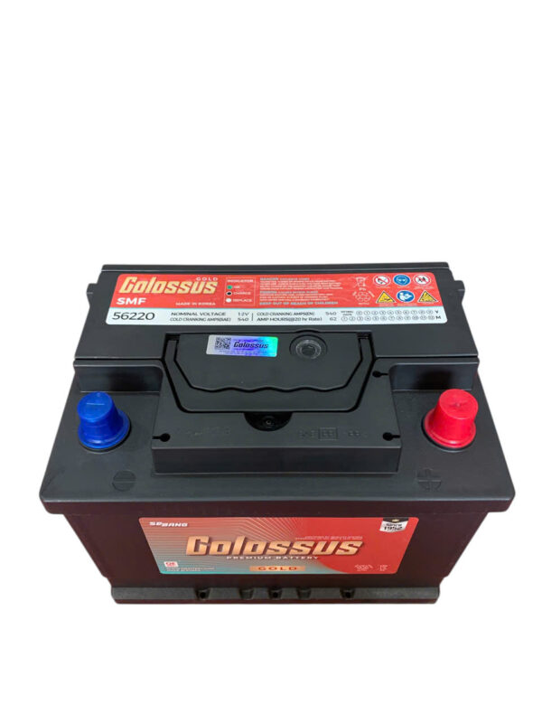 ẮC QUY COLOSSUS SMF 56220 (12V62AH) - Ảnh 3